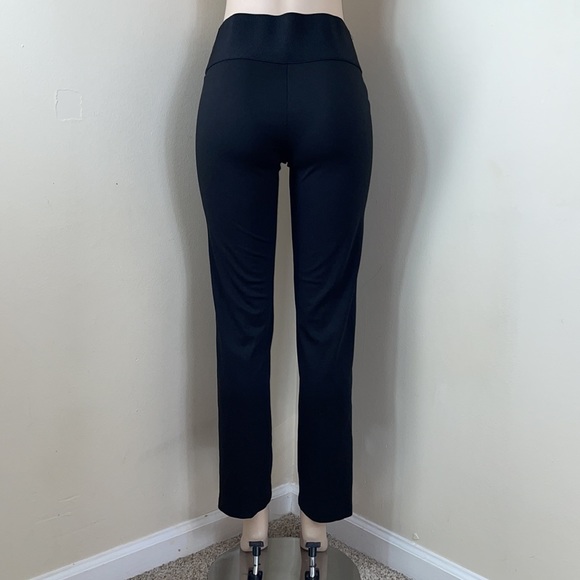 Black High Waist Tummy Control Pull On Work Pant - Picture 8 of 14